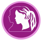 Silhouette of woman's face