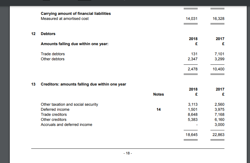 financial statement