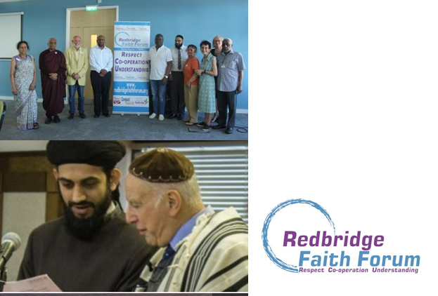 Two images of forum members from various religions and ethnicities 