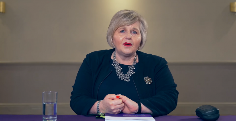 Donna Ockenden, independent healthcare reviewer, sat at her desk