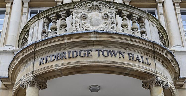 Outside Redbridge Town Hall