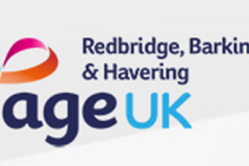 Age UK logo showing the organisation's name with a multi coloured infinity loop to the top left