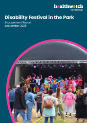 A photo of the front cover of the disability festival engagement report